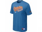 Baltimore Orioles light Blue Nike Short Sleeve Practice T-Shirt