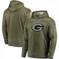 Nike Packers Olive Salute To Service Mens Pullove Hoodie