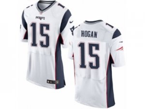 Mens Nike New England Patriots #15 Chris Hogan Elite White NFL Jersey