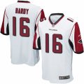 Mens Nike Atlanta Falcons #16 Justin Hardy Game White NFL Jersey