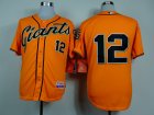 mlb san francisco giants #12 panik orange jerseys