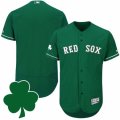 Men Boston Red Sox St. Patricks Day Blank Green Celtic Flexbase Authentic Collection Jersey