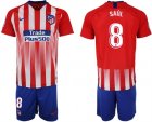 2018-19 Atletico Madrid 8 SAUL Home Soccer Jer