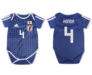 Japan 4 HONDA Home Toddler 2018 FIFA World Cup Soccer Jersey