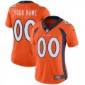 Womens Nike Denver Broncos Customized Orange Team Color Vapor Untouchable Limited Player NFL Jersey