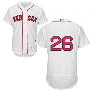 Boston Red Sox #26 Wade Boggs White Flexbase Authentic Collection Stitched Baseball Jersey