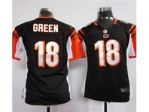 Nike Women NFL Cincinnati Bengals #18 A.J. Green Black Jerseys