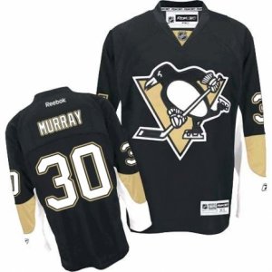 Youth Reebok Pittsburgh Penguins #30 Matt Murray Premier Black Home NHL Jersey