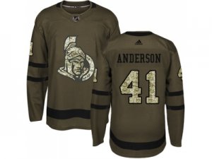 Adidas Ottawa Senators #41 Craig Anderson Green Salute to Service Stitched NHL Jersey