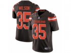 Nike Cleveland Browns #35 Howard Wilson Vapor Untouchable Limited Brown Team Color NFL Jersey
