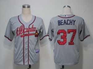 mlb atlanta braves #37 beachy grey(cool base)