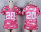 Nike Women Oakland Raiders #20 Darren McFadden Salute to Service New Pink Camo jerseys