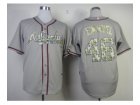 mlb jerseys atlanta braves #46 kimbrel grey[number camo]