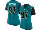 Women Nike Jacksonville Jaguars #97 Malik Jackson Game Teal Green Team Color NFL Jersey
