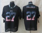 Nike New York Jets #27 Milliner Black Jerseys(USA Flag Fashion Elite)