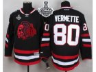 NHL Chicago Blackhawks #80 Antoine Vermette Black(Red Skull) 2014 Stadium Series 2015 Stanley Cup Stitched jerseys