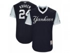 2017 Little League World Series Yankees Gary Sanchez Kraken Navy Jersey