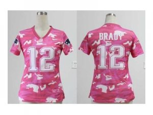 Nike women nfl jerseys new england patriots #12 tom brady pink[fashion camo]