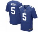 Mens Nike New York Giants #5 Davis Webb Elite Royal Blue Team Color NFL Jersey