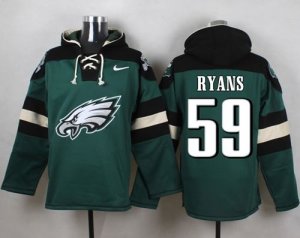 Nike Philadelphia Eagles #59 DeMeco Ryans Green Player Pullover Hoodie