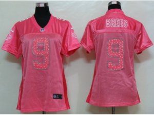 Nike Womens New Orleans Saints #9 Brees Pink Jerseys