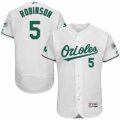 Men's Majestic Baltimore Orioles #5 Brooks Robinson White Celtic Flexbase Authentic Collection MLB Jersey