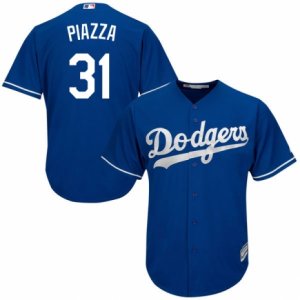 Men\'s Majestic Los Angeles Dodgers #31 Mike Piazza Replica Royal Blue Alternate Cool Base MLB Jersey