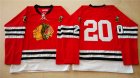 NHL Mitchell And Ness 1960-61 Chicago Blackhawks #20 Noname red Throwback jerseys