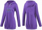 Women Baltimore Ravens Logo Pullover Hoodie-034