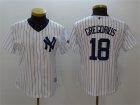 New york Yankees #18 Didi Gregorius White Women Cool Base Jersey