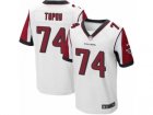 Mens Nike Atlanta Falcons #74 Tani Tupou Elite White NFL Jersey