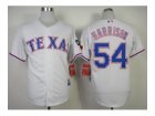 mlb jerseys texas rangers #54 harrison white[2014 new]