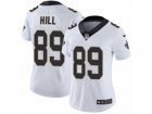 Women Nike New Orleans Saints #89 Josh Hill Vapor Untouchable Limited White NFL Jersey