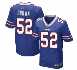 Nike Buffalo Bills #52 Preston Brown blue Men Stitched NFL New Elite Jersey