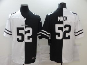 Mens Chicago Bears #52 Khalil Mack White Black Peaceful Coexisting 2020