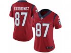 Women Nike Houston Texans #87 C.J. Fiedorowicz Vapor Untouchable Limited Red Alternate NFL Jersey