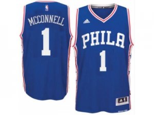 Mens Philadelphia 76ers #1 T. J. McConnell adidas Royal Swingman Road Jersey