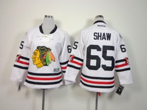 NHL Youth chicago blackhawks #65 Andrew Shaw white jerseys(2015 new classic)