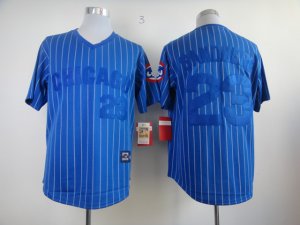 MLB Chicago Cubs #23 Sandberg Blue M&N Jerseys