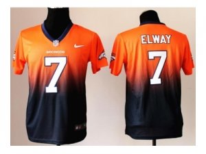 Nike jerseys denver broncos #7 john elway orange-blue[Elite II drift fashion]