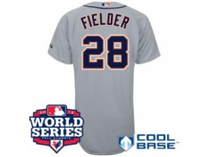 2012 world series mlb detroit tigers #28 fielder grey