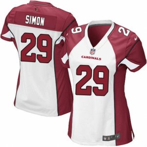 Women\'s Nike Arizona Cardinals #29 Tharold Simon Limited White NFL Jersey