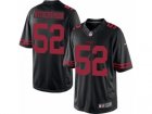 Mens Nike San Francisco 49ers #52 Ahkello Witherspoon Limited Black NFL Jersey