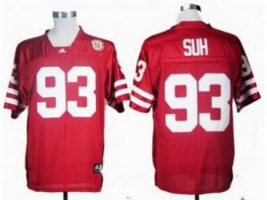 NCAA Nebraska Cornhuskers Ndamukong Suh #93 Red College Football Jersey