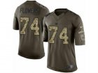 Mens Nike New York Giants #74 Ereck Flowers Limited Green Salute to Service NFL Jersey