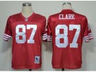 nfl jerseys san francisco 49ers #87 clark m&n red