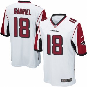 Mens Nike Atlanta Falcons #18 Taylor Gabriel Game White NFL Jersey