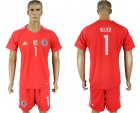 Germany 1 NEUER Red Goalkeeper 2018 FIFA World Cup Soccer Jersey