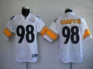 nfl pittsburgh steelers #98 hampton white