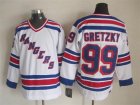 NHL New York Rangers #99 Wayne Gretzky white jerseys(New vintage retro)